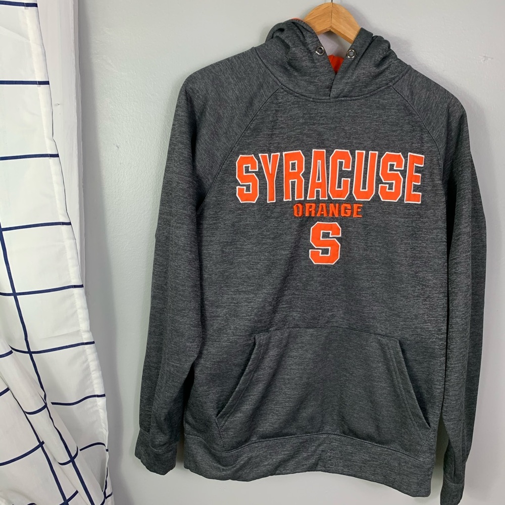 Gray Syracuse University Hooded Sweater